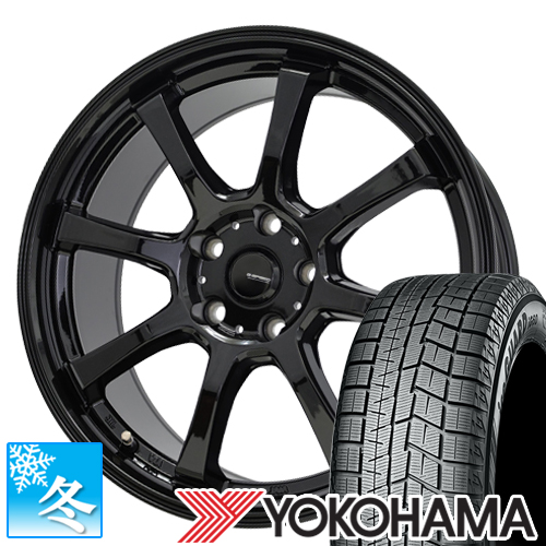 (インプレッサ GD系) 205/50R16 ヨコハマ アイスガード6 16インチ スタッドレスタイヤ ホイール 4本セット Gスピード G02｜car-mania