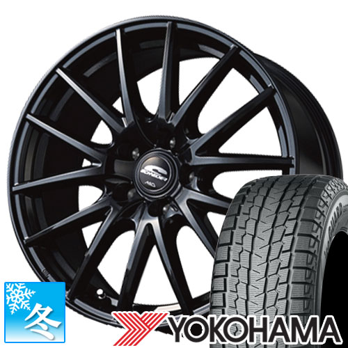 (アウトバック BS9) 225/65R17 ヨコハマ アイスガードSUV 17インチ スタッドレスタイヤ ホイール 4本セット シュナイダー SQ27 (ブラック)｜car-mania