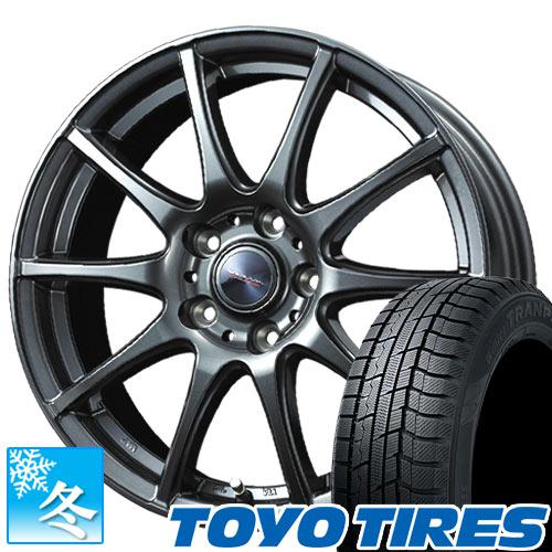 165/55R15 トーヨー トランパス TX 15インチ スタッドレスタイヤ ホイール 4本セット ヴェルヴァ チャージ 15×4.5 4穴 PCD100｜car-mania