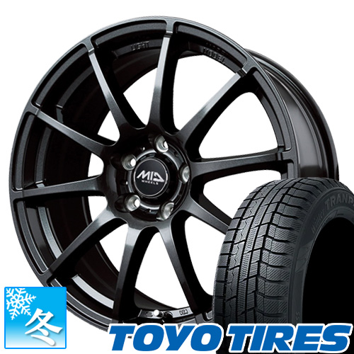 (デリカミニ) 165/55R15 トーヨー トランパス TX 15インチ スタッドレスタイヤ ホイール 4本セット エクシーダー E06｜car-mania