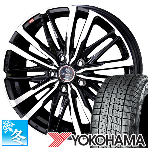 (ハリアー 60系) 225/65R17 ヨコハマ アイスガード7 17インチ スタッドレスタイヤ ホイール 4本セット スマック クレスト(101695円)
