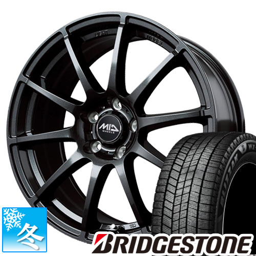 (トール 900系) 165/65R14 ブリヂストン ブリザック WZ-1 14インチ スタッドレスタイヤ ホイール 4本セット スタッグ (GM)