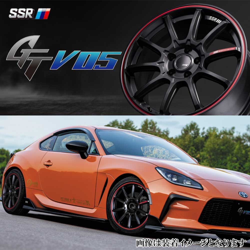 (1本価格) 19インチ 8.0J 5/114.3 SSR ジーティー ブイゼロファイブ (RED) ホイール 1本の画像