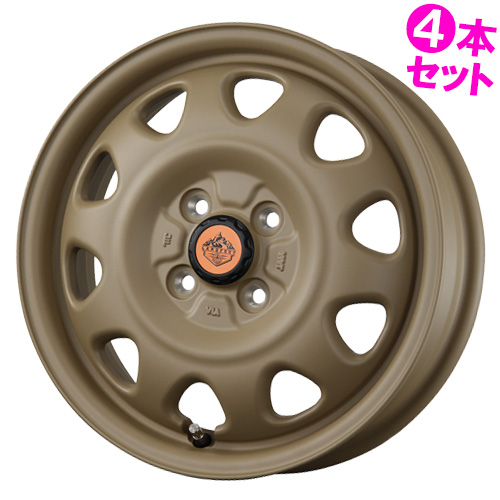 (4本価格) 15インチ 4.5J 4/100 トピー ランドフット SWZ (CAFE LATTE) ホイール 4本セット