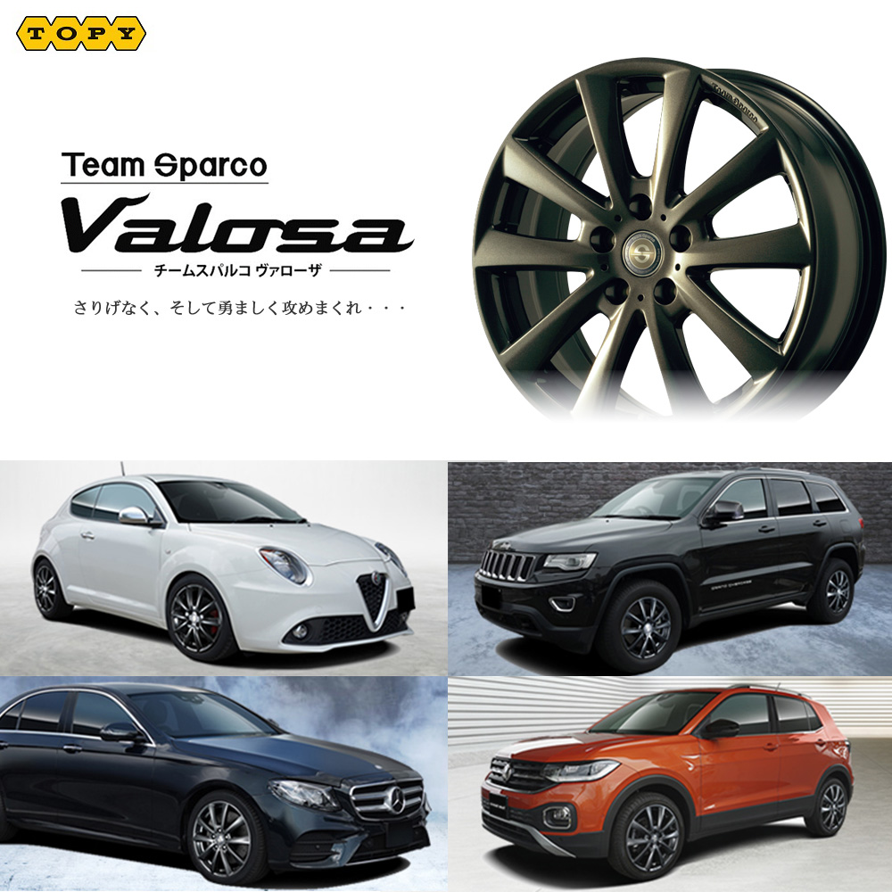 1本価格) 18インチ 7.5J 5/112 トピー チームスパルコ ヴァローザ (MNG 