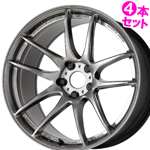 最終価格！　ワークエモーションXD94本セット　18X 114.3 5穴 18×9.5J +30 5/114.3 ワークエモーション D9R (BLK) ワーク 18インチ