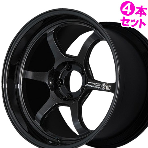 (4本価格) 18インチ 11.0J 5/114.3 ヨコハマホイール アドバンレーシング R6 (TBK) ホイール 4本セット : yokowl r6 tbk 181105114 4p : カーマニアNo.1