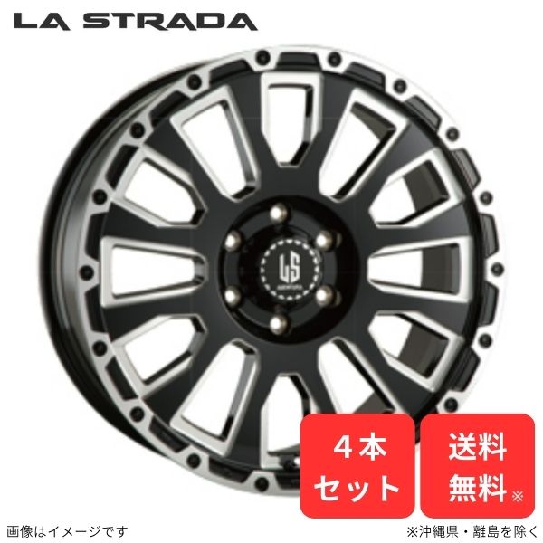 ホイール ラ・ストラーダ ハイエース 200系 トヨタ 4本セット アヴェンチュラ 17インチ 6H LA765T38GBM :LA765T38GBM qq e 13d4:車パーツDIY.com