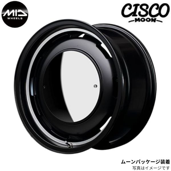 マルカ ホイール ガルシア シスコ ムーン マツダ キャロル HB36S MID 【15×4.5J 4-100 INSET45 セミグロスブラック】 1本単品｜car-parts-diy