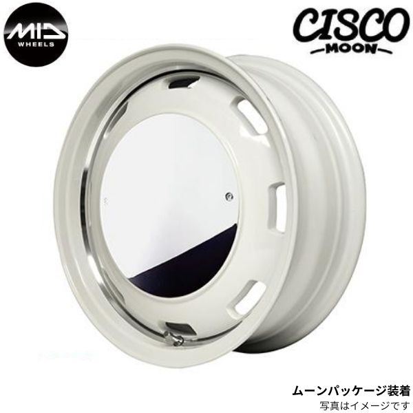 マルカ ホイール ガルシア シスコ ムーン ダイハツ タフト LA900系 MID 【15×4.5J 4-100 INSET45 ホワイト】 1本単品｜car-parts-diy