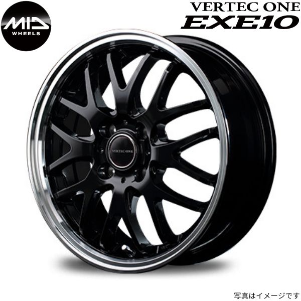 マルカ ホイール ヴァーテックワン エグゼ10 マツダ マツダ2 DJ系 MID 【16×6.0J 4 100 INSET43 グロッシーブラック】 1本単品 :mid qq e f2 i 12103d:車パーツDIY.com