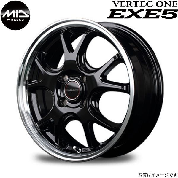 マルカ ホイール ヴァーテックワン エグゼ5 日産 ノート/ノートeパワー 12系 MID 【16×6.0J 4 100 INSET43 グロッシーブラック】 1本単品 :mid qq e f2 i 12146d:車パーツDIY.com