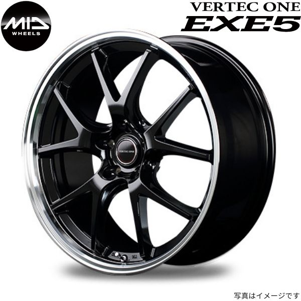 マルカ ホイール ヴァーテックワン エグゼ5 日産 エクストレイル 32系 MID 【19×8.0J 5 114.3 INSET42 グロッシーブラック】 1本単品 :mid qq e f2 i 23888d:車パーツDIY.com