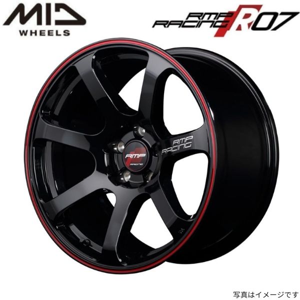 マルカ ホイール RMPレーシング R07 日産 ノート/ノートeパワー/ニスモ/ニスモS 12系 MID 【16×6.0J 4-100 INSET43 レッド】 1本単品｜car-parts-diy