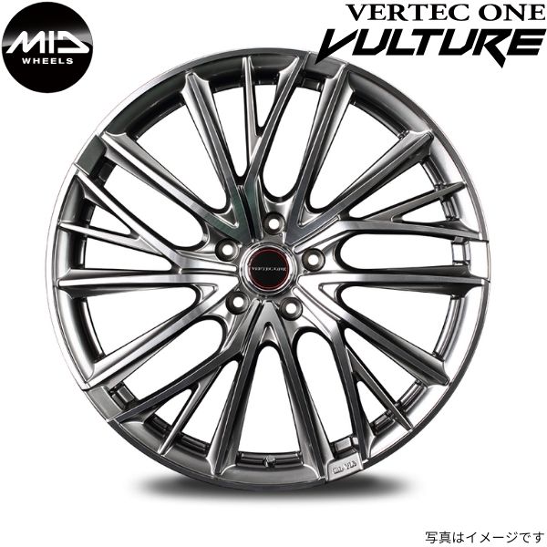 マルカ ホイール ヴァーテックワン ヴァルチャー トヨタ ハリアー 80系/HV MID 【19×8.0J 5 114.3 INSET45 シルバー】 1本単品 :mid qq e f2 i 22651d:車パーツDIY.com