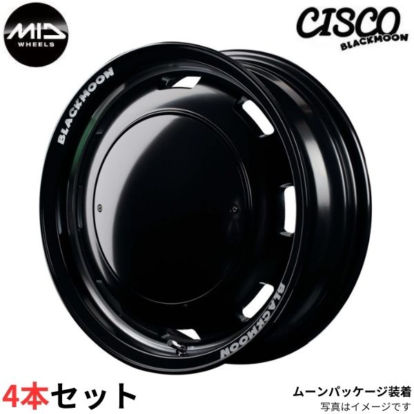 マルカ ホイール ガルシア シスコ ブラックムーン ハイエース/レジアスエース MID 【15×6.0J 6-139.7 INSET33 セミグロスブラック】 4本