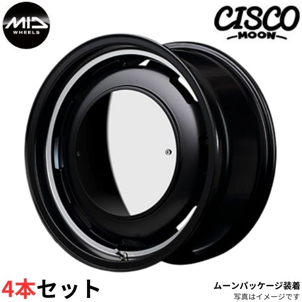 マルカ ホイール ガルシア シスコ ムーン ダイハツ ミライース 350/360系 MID 【14×4.5J 4 100 INSET45 セミグロスブラック】 4本セット :mid qq e f2 i 35254d:車パーツDIY.com