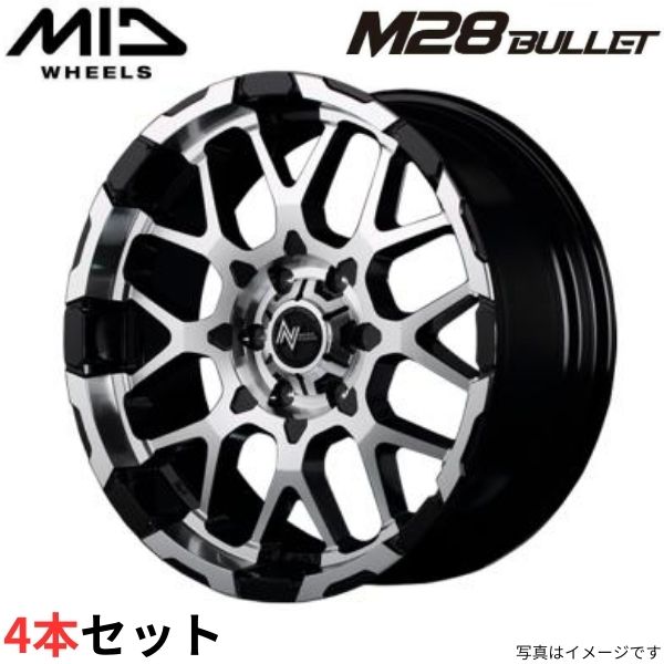 マルカ ホイール ナイトロパワー M28 バレット トヨタ ランドクルーザープラド 150系 MID 【17×8.0J 6 139.7 INSET20 ブラック】 4本 :mid qq e f2 i 55061d:車パーツDIY.com