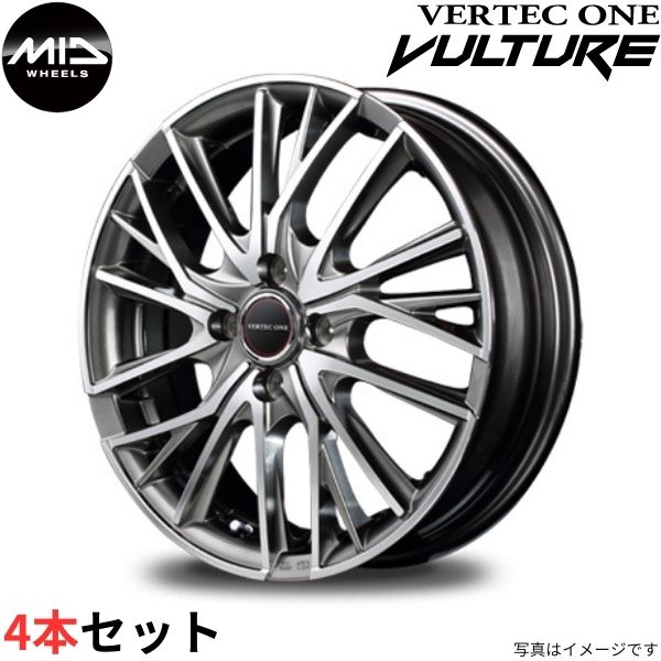 マルカ ホイール ヴァーテックワン ヴァルチャー トヨタ ピクシスメガ LA700/LA710 MID 【16×5.0J 4 100 INSET45 シルバー】 4本セット :mid qq e f2 i 56391d:車パーツDIY.com