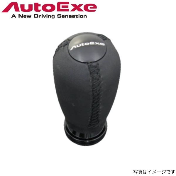 オートエグゼ シフトノブ アテンザ GJ系 マツダ ブラックステッチ 本革 AutoExe A1396-08｜car-parts-diy