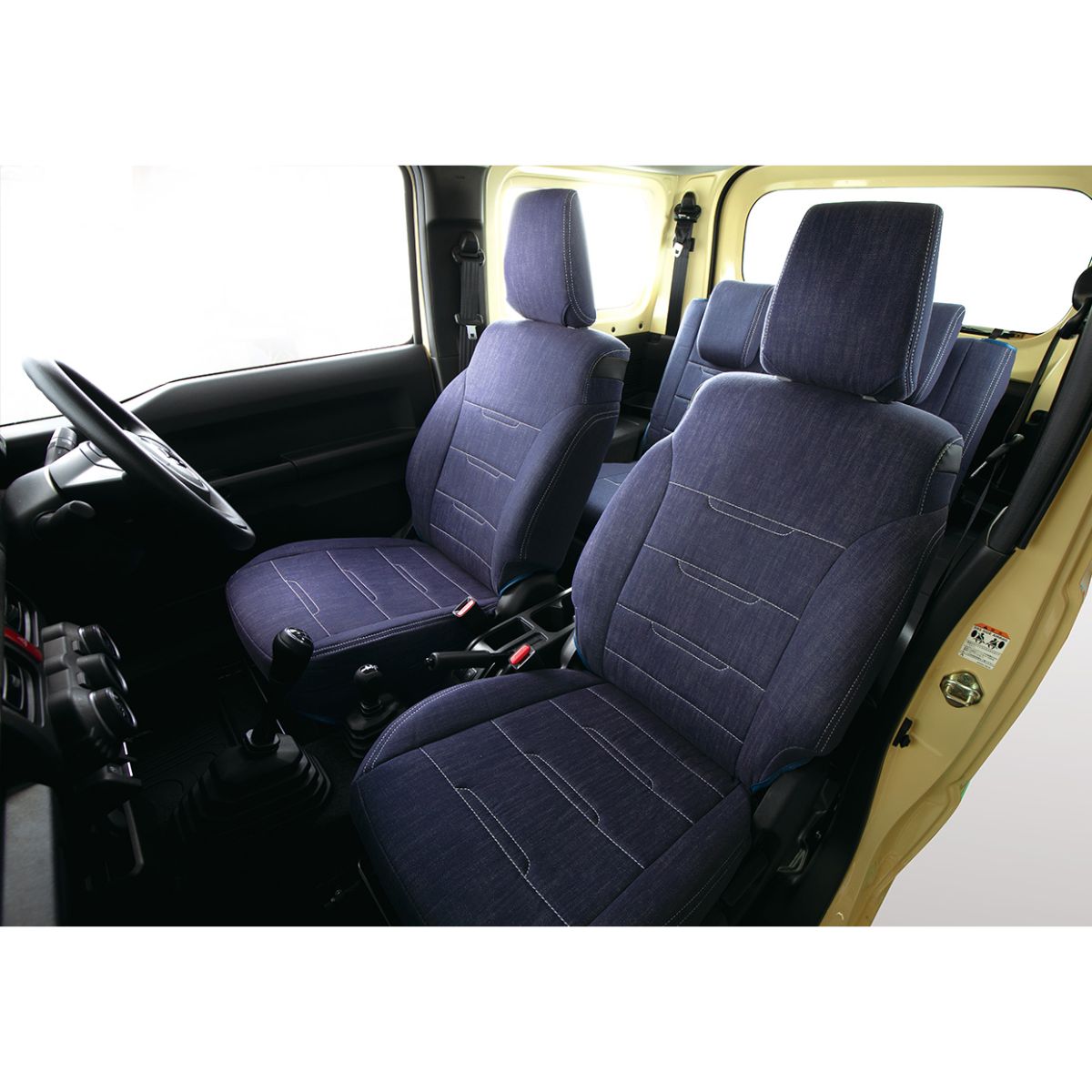 シートカバー 車 Nワン JG1/JG2 ホンダ アルティナ デニム ネックパッド2個セット Artina 3200_画像2