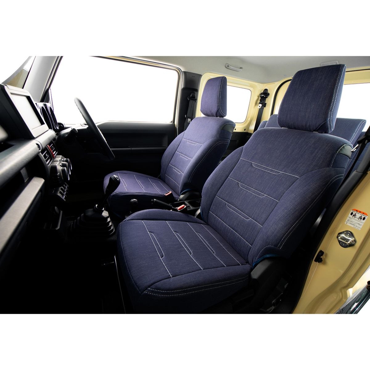 シートカバー 車 Nワン JG1/JG2 ホンダ アルティナ デニム ネックパッド2個セット Artina 3200_画像3