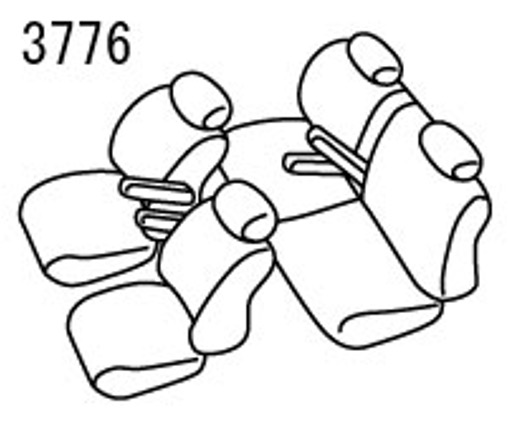 シートカバー 車 Nボックス JF3/JF4 ホンダ アルティナ スタンダード 3776 Artina