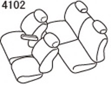 シートカバー 車 eKクロススペース B34A/B35A/B37A/B38A ミツビシ アルティナ スタンダード 4102 Artina
