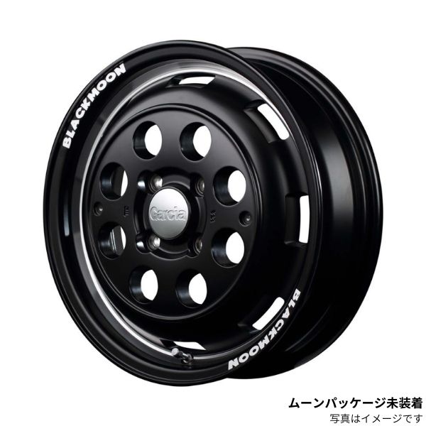 マルカ ホイール ガルシア シスコ ブラックムーン スズキ セルボ HG21S MID 【14×4.5J 4-100 INSET45 セミグロスブラック】 4本セット｜car-parts-diy｜02