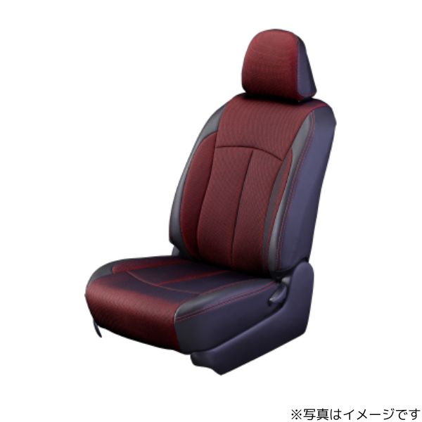 クラッツィオ シートカバー クロス リーフ ZAA-ZE1 レッド×ブラック Clazzio EN-5302 送料無料｜car-parts-diy｜02