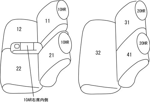 シートカバー ピクシススペース L575A/L585A トヨタ クラッツィオ ライン 2列車全席セット Clazzio ED-0692