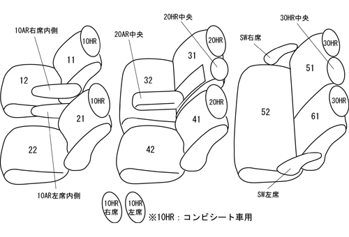 シートカバー ステップワゴン ガソリン RK1/RK2/RK5/RK6 ホンダ クラッツィオ ヴィンテージ 3列車全席セット Clazzio EH-2523