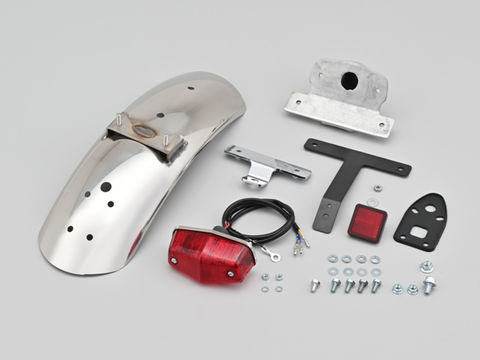 デイトナ ステンレスショートフェンダー リア W650/400用 ステンレス