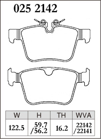 ディクセル ブレーキパッド ボルボ S60 ZB420P リア左右セット Pタイプ