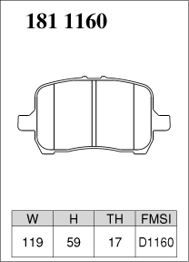 ディクセル ブレーキパッド Pタイプ フロント シボレー HHR 1811160 DIXCEL CHEVROLET｜car-parts-diy｜05