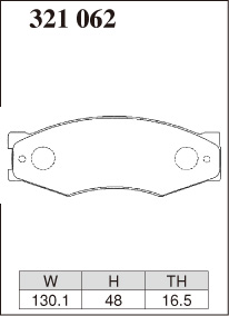 ディクセル ブレーキパッド ECタイプ フロント レパード NF30 321062 DIXCEL 日産｜car-parts-diy｜06