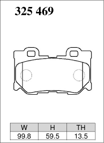 ブレーキパッド フェアレディZ Z34/HZ34 ニッサン ディクセル Mタイプ 325469 リア左右セット DIXCEL NISSAN｜car-parts-diy｜07