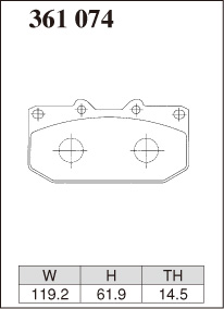 ディクセル ブレーキパッド Sタイプ フロント インプレッサWRX STi GGB 361074 DIXCEL スバル｜car-parts-diy｜05