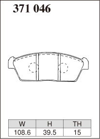ディクセル ブレーキパッド ECタイプ フロント ワゴンR CT21S 371046 DIXCEL スズキ｜car-parts-diy｜06