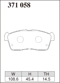 ディクセル ブレーキパッド Xタイプ フロント エブリイランディ DA32W 371058 DIXCEL スズキ｜car-parts-diy｜05