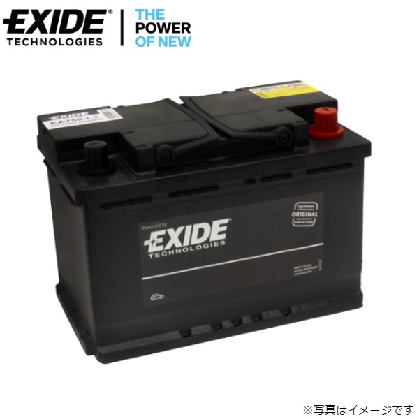 バッテリー エキサイド マセラティ SM EURO WETシリーズ 車用バッテリー EA750-L3 EXIDE 送料無料｜car-parts-diy