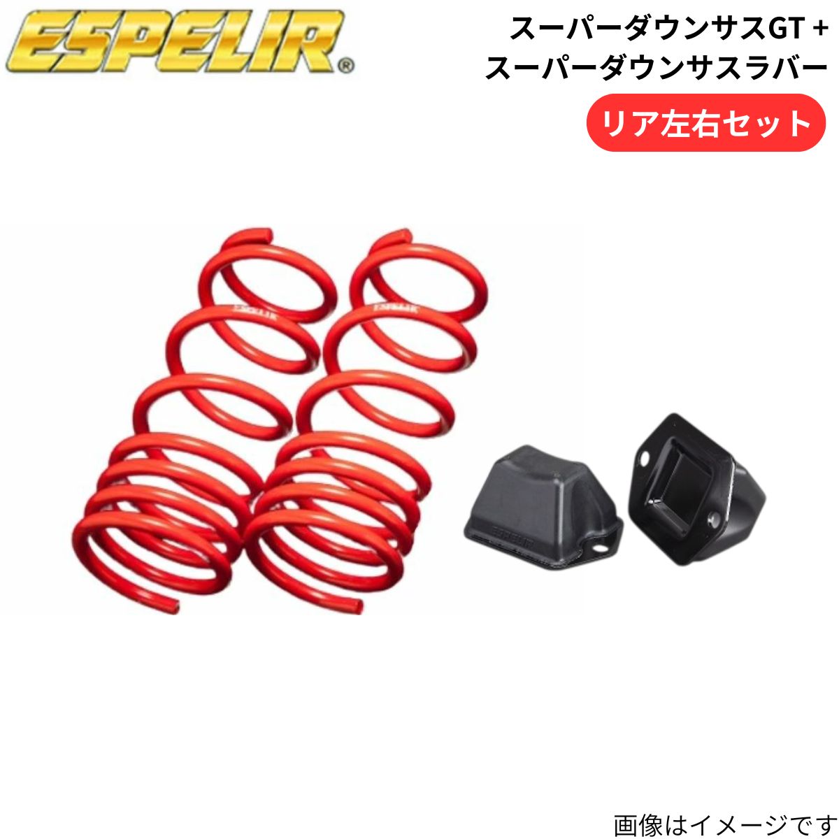 スーパーダウンサスGT + スーパーダウンサスラバー フェアレディZ Z34 日産 エスペリア リア ESN-2615R+BR-2615R スプリング+ラバー