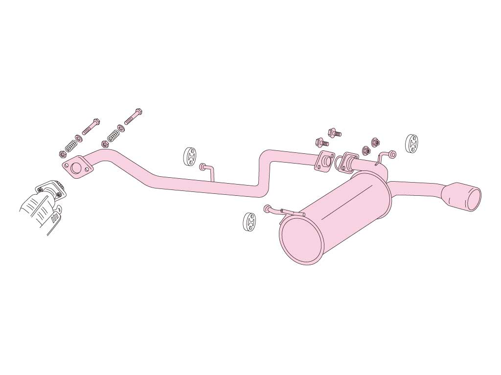 バモス NA マフラー(HN1 / HN2) バモス マフラー na（自動車用スポーツマフラー）｜排気系パーツ
