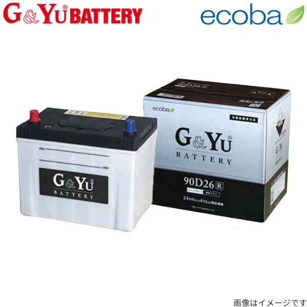 G&Yu バッテリー インスパイア(UA1〜3) E-UA2 ホンダ エコバシリーズ ecb-80D23R 寒冷地仕様 新車搭載：75D23R｜car-parts-diy