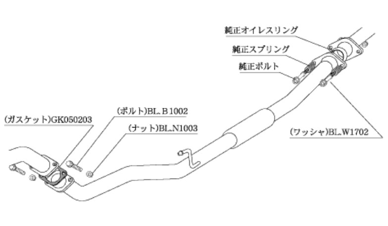 柿本改 マフラー センターパイプ スポーツマフラー 日産 マーチ UA/CBA AK12 NCP360 カキモト :NCP360 qq e f2 507d:車パーツDIY.com