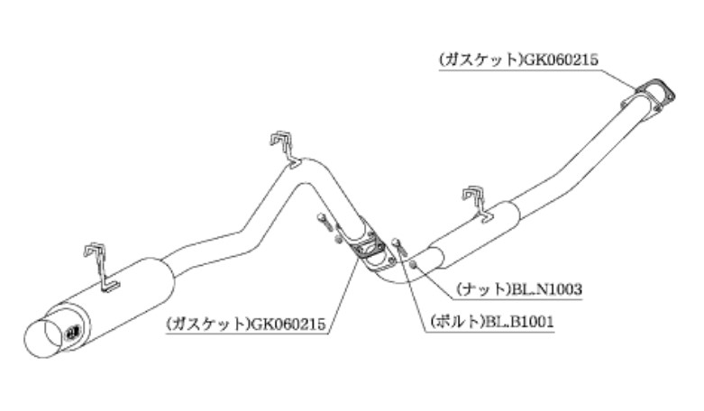 柿本改 マフラー ハイパーフルメガ N1+ Rev. スポーツマフラー トヨタ カローラレビン E AE86 T31332 カキモト :T31332 qq e f2 1158d:車パーツDIY.com