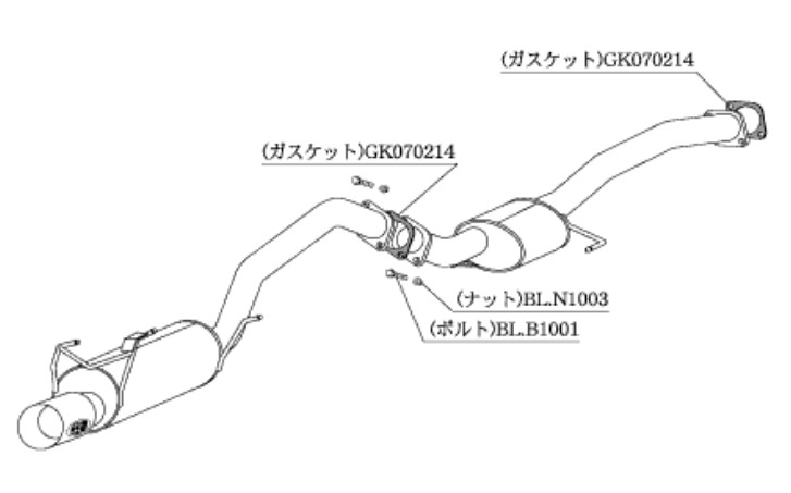 柿本改 マフラー カキモトR スポーツマフラー トヨタ セリカ E ST205 TS322 カキモト :TS322 qq e f2 1225d:車パーツDIY.com