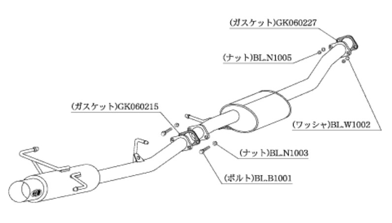 柿本改 マフラー ハイパーフルメガ N1+ Rev. スポーツマフラー 日産 シルビア GF S15 N31357 カキモト :N31357 qq e f2 179d:車パーツDIY.com