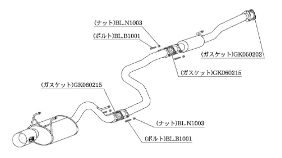 柿本改 マフラー カキモトR スポーツマフラー ホンダ シビック ハッチバック E EK3 HS310 カキモト :HS310 qq e f2 1586d:車パーツDIY.com