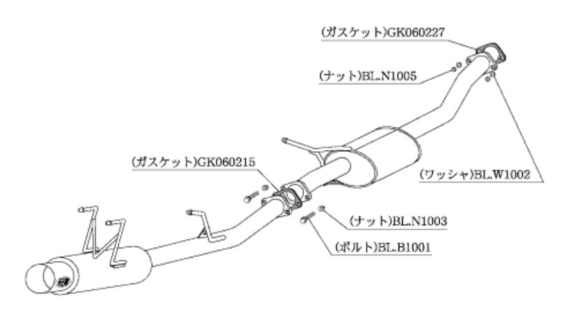 柿本改 マフラー ハイパーフルメガ N1+ Rev. スポーツマフラー 日産 シルビア E (K)PS13 N31338 カキモト :N31338 qq e f2 208d:車パーツDIY.com